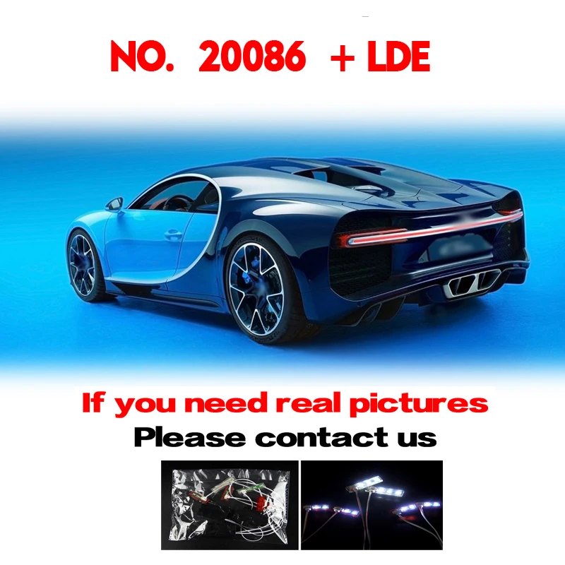 DHL LP 20086 Technic Bugattieding с функцией питания автомобильный набор Lelyings 42083 строительные