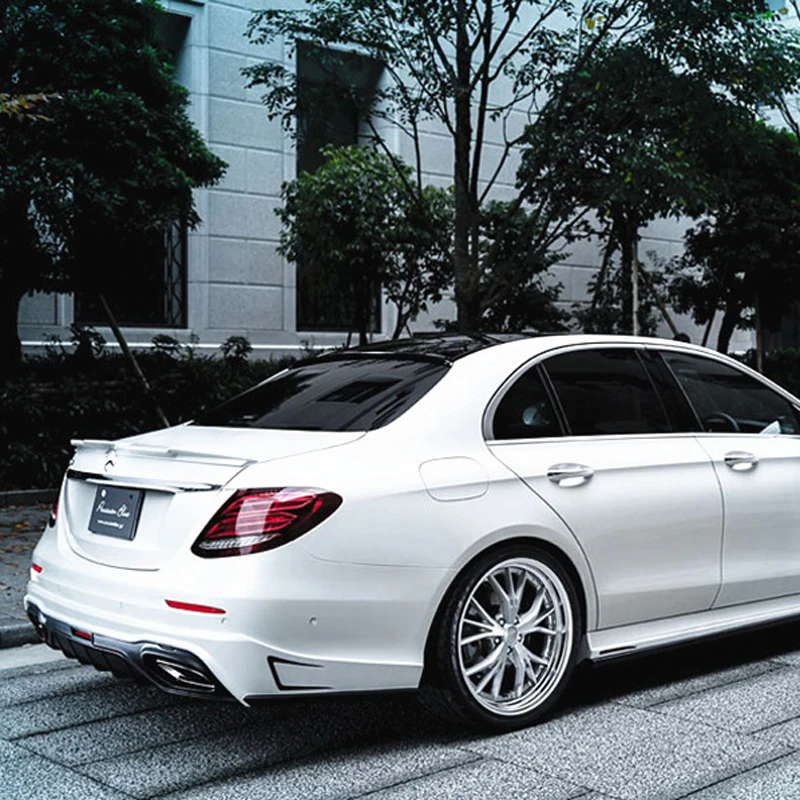 

For Mercedes-Benz E Series Spoiler W213 E320L E260L E300L E63 Car Tail Wing Decoration ABS Plastic Unpainted Rear Trunk Spoiler