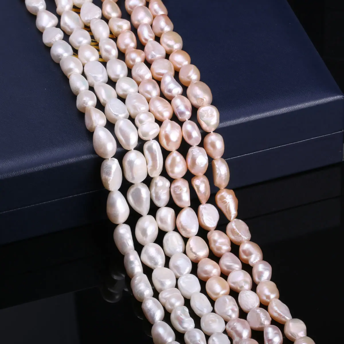 

100% Natural Freshwater Cultured Pearls AA+ Beads Freeform DIY Beads for Jewelry Making DIY Strand 13 Inches Size 10mm-11mm