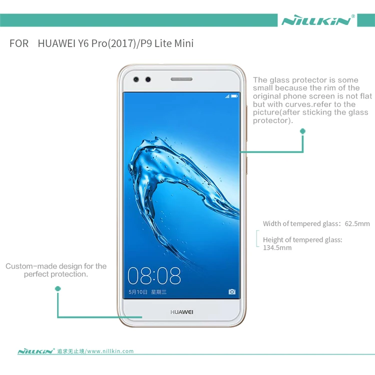 Защитная пленка для экрана huawei P9 Lite мини-закаленное стекло Nillkin huawei Y6 Pro стекло для huawei Nova Lite /Enjoy 7