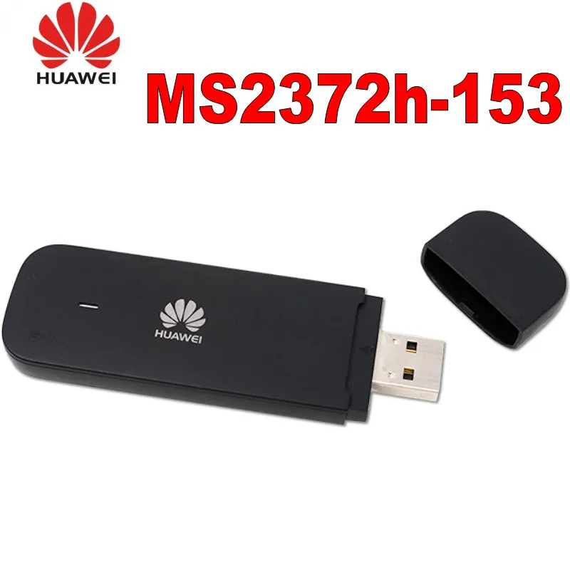 Unlocked Huawei MS2372 Stick MS2372h-153 with 2 pcs Antenna 150Mbps 4G LTE USB dongle datacard With Sim Card Slot 4G Modem