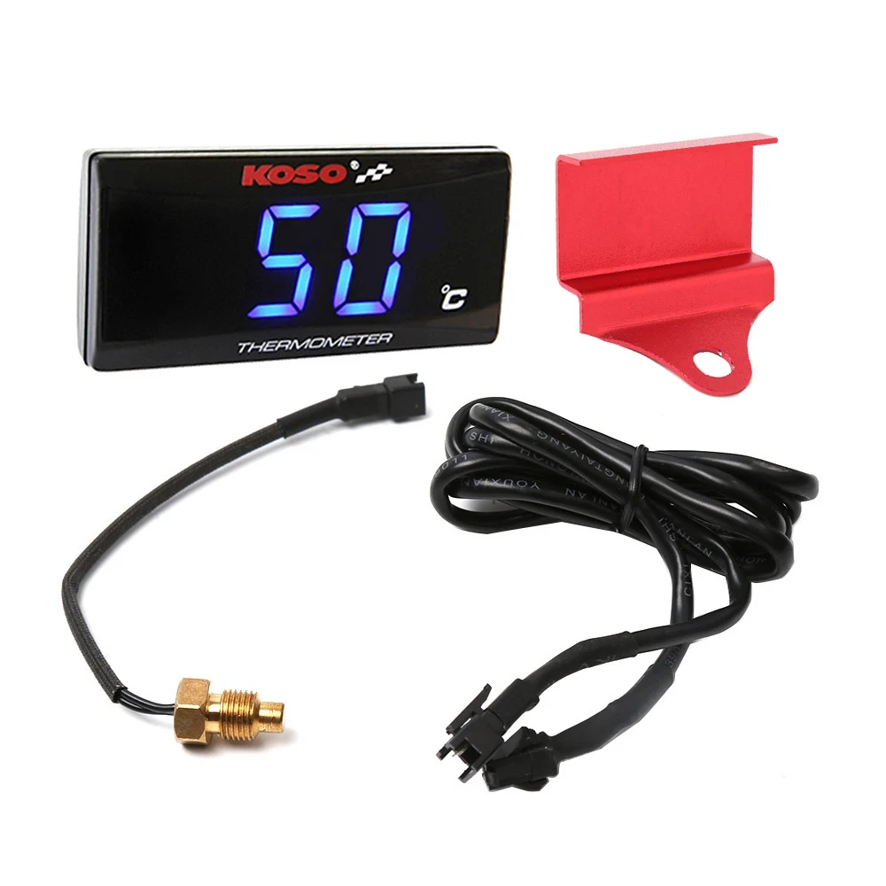 blue light red SMOK для KOSO Yamaha XMAX NMAX TMAX универсальный двигатель инструменты термометр Температура воды цифровой дисплей Калибр метр - Цвет: blue light red