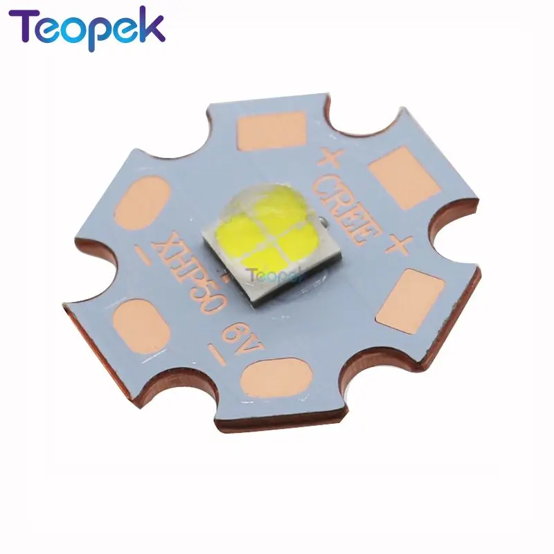 Cree XLamp XHP50 J2 белый 6500K 19 Вт светодиодный излучатель лампа 6 в или 12 В на медной