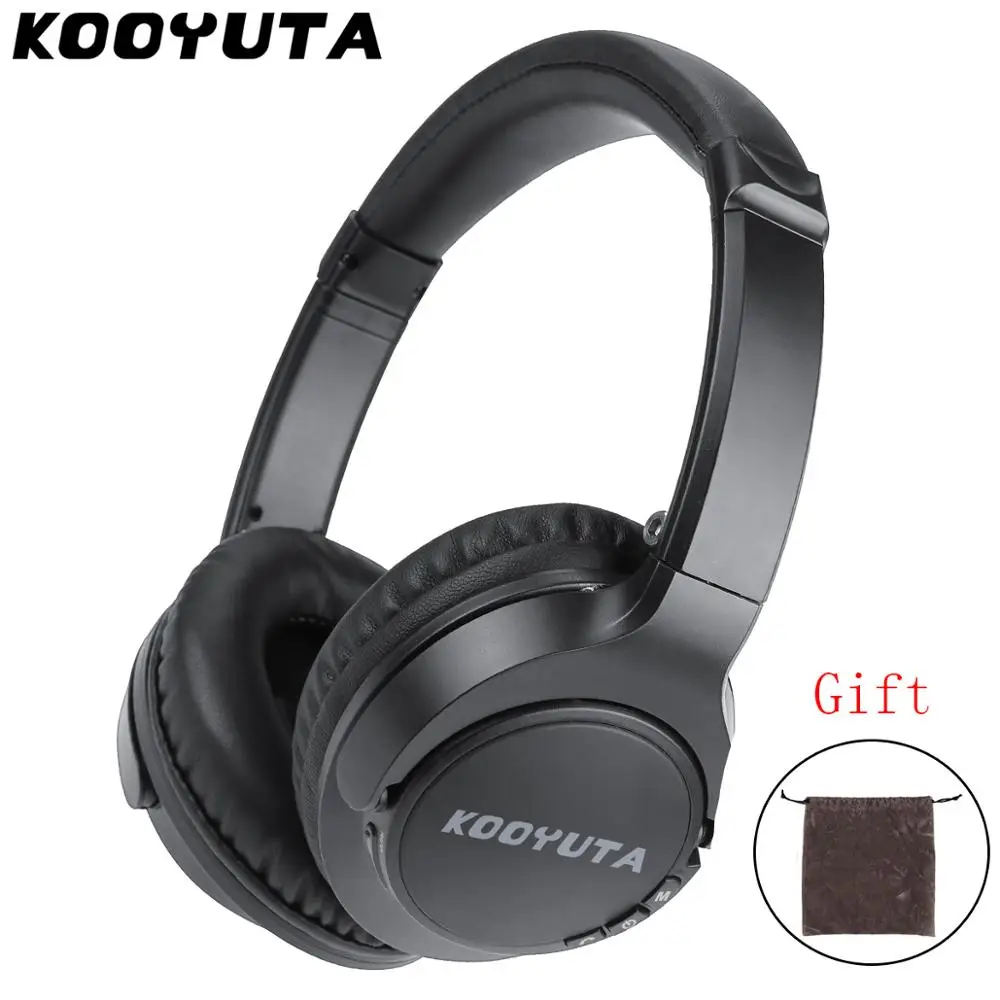 KOOYUTA Bluetooth наушники, Складные беспроводной наушники портативные bluetooth-наушники с микрофоном Поддержка TF карты и FM радио