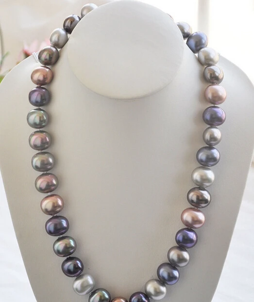 Мисс шарма Jew2056 16 x 19 мм многоцветный яйцо юг морские раковины жемчужное ожерелье (