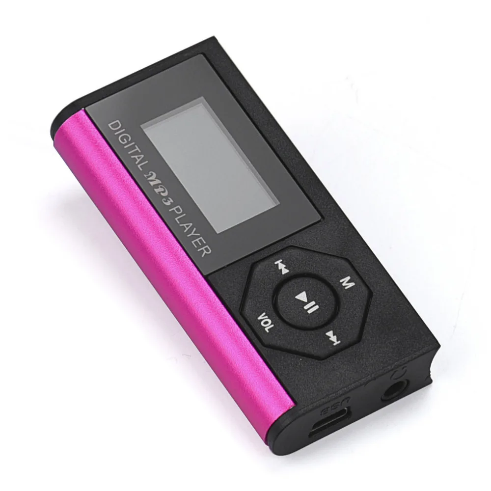 AIKEGLOBAL Hifi мини USB MP3 музыкальный медиаплеер ЖК экран поддержка 16 Гб Micro SD TF карты