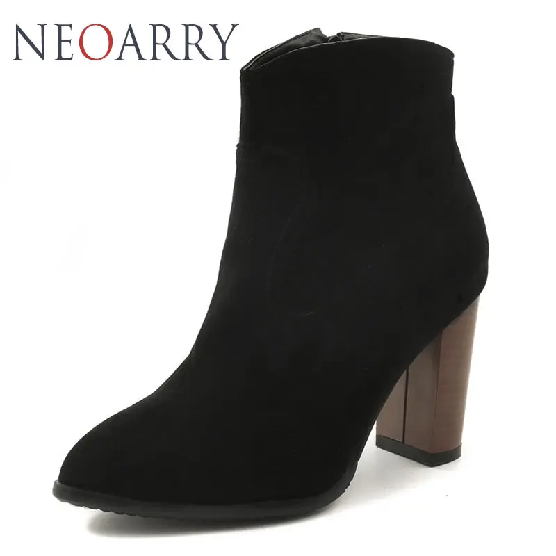 Neoarry 2018 новые туфли на высоком каблуке женские ботинки больших размеров короткие