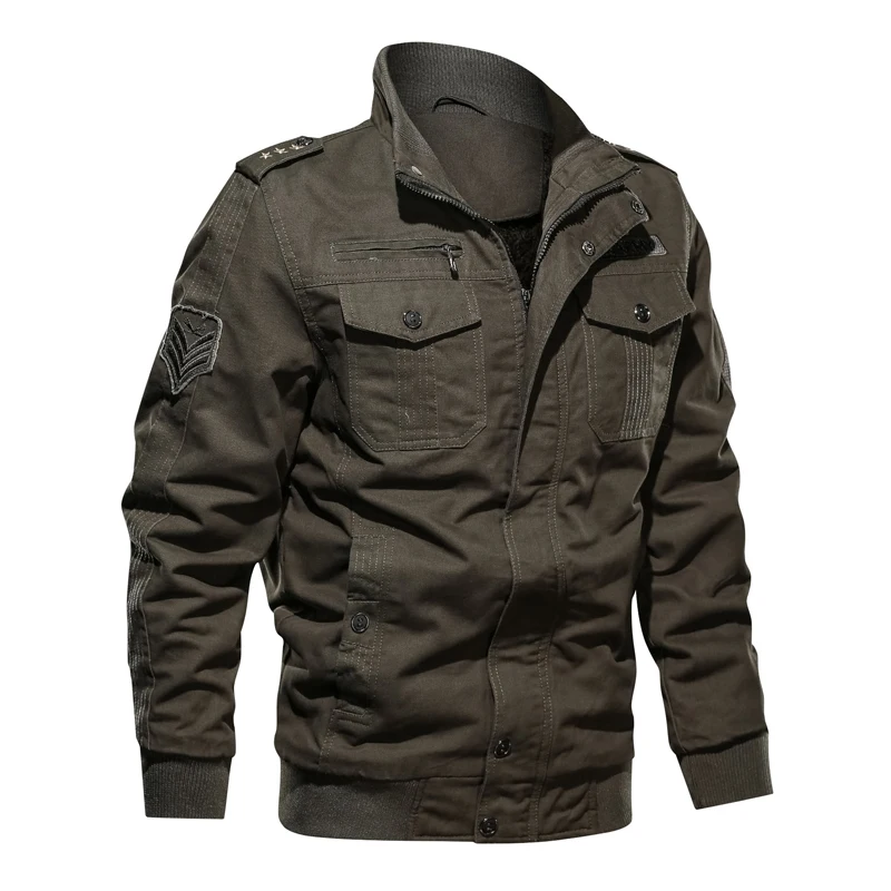MANTLCONX 6XL военная куртка мужская зимняя повседневная Толстая термо-пальто армейская куртка пилота куртка-карго ВВС ветровка Pakas