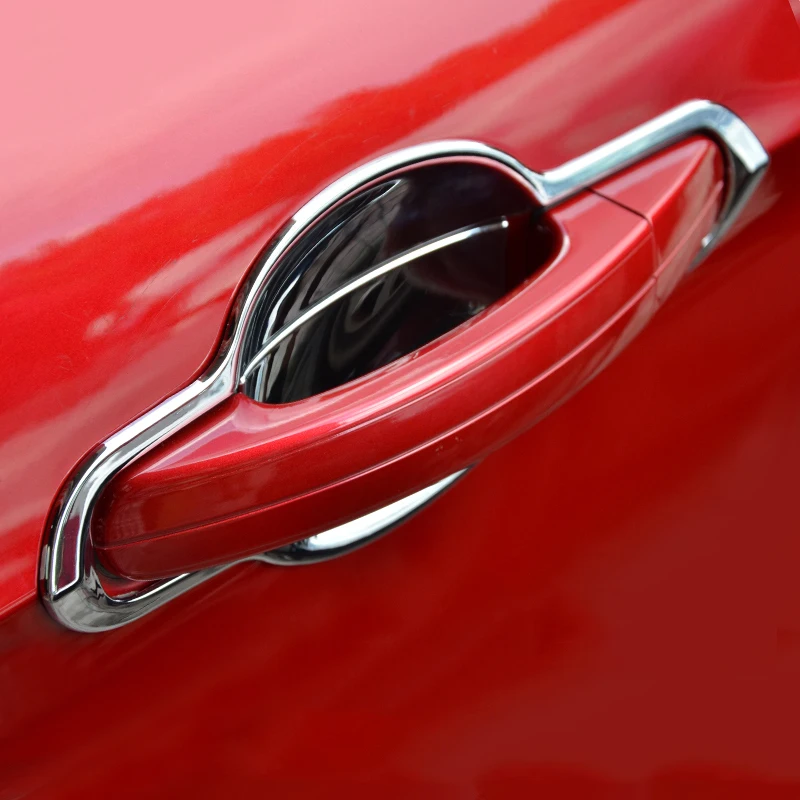 

For Ford Kuga Escape 2013-2017 ABS Chrome DOOR HANDLE BOWL CUP CATCH CAVIT Covers Trim accessories Car Styling 8pcs