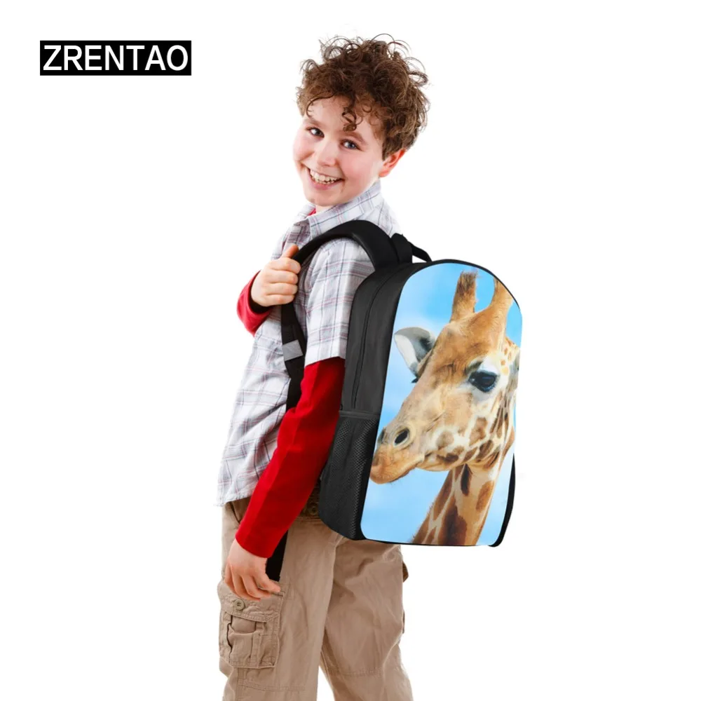 zrentao new fashion mochila girls cartoon flamingo print backpack lunch coolerpencil bags 3pcsset polyester children backpack free global shipping