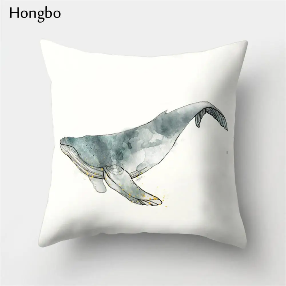 7 Hongbo 1 шт. чехол для подушки с рисунком лисы, медведя, птицы, лошади, диких животных, декоративный чехол для подушки, для дома и офиса - Цвет: 7