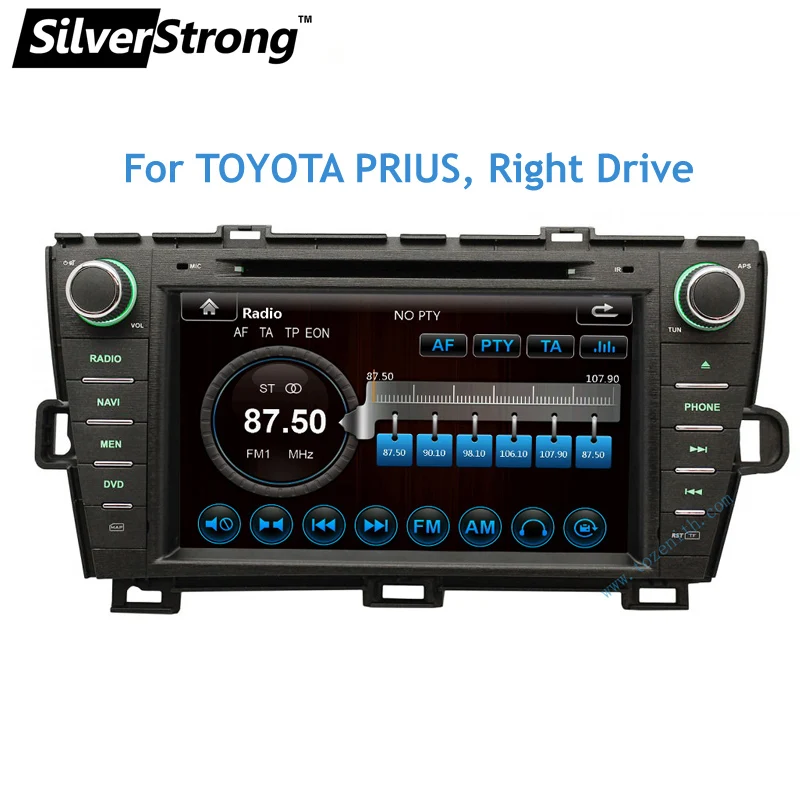 SilverStrong 2DIN автомобильный dvd-плеер для Toyota Prius 2009-2013 RHD с Автомагнитола gps BT Радио RDS SWC