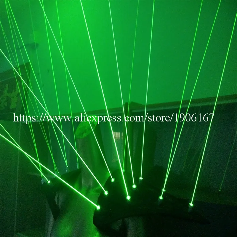 Жилет лазерный зеленый мужской жилет на плечо с 20 лазерами для сцены ночного