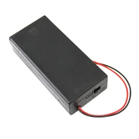 j420b black plastic battery junction box contain 2 18650 battery with switch wire voltage 7 4v model circuit toys sell at a loss