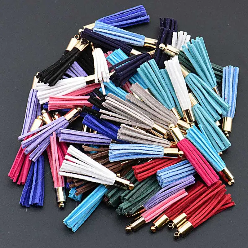 35mm South Korea velvet Tassel Suede for boho jewelry diy making Supplies bracelet earring mobliephone Findings&ampAccessory | Украшения и