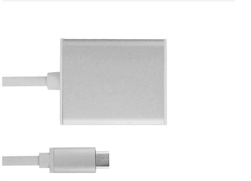 Переходник USB 3 1 Type C в VGA двусторонний переходник для Macbook 12 дюймовый золотистый и