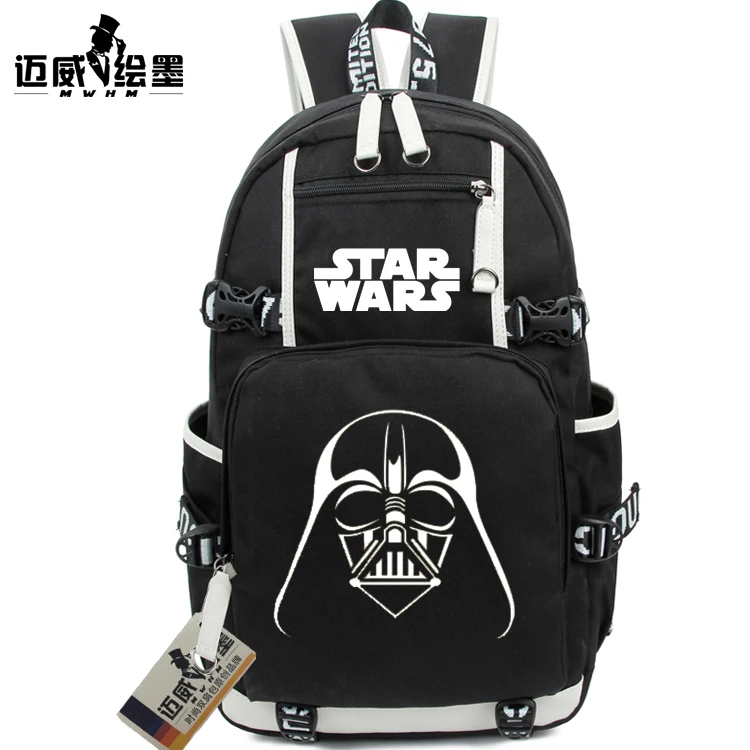 Новая мода печати Star Wars темно-рюкзак женщины мужчины StarWars Плёнки анимации дорожная сумка для девочек-подростков Рюкзаки