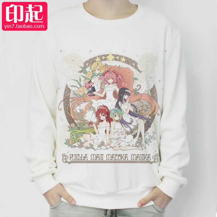 Толстовка Puella Magi Madoka Magica аниме косплей Akemi Homur plus бархатные осенне зимние