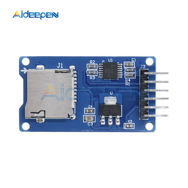 Модуль Micro SD TF Card плата для чтения карт расширения памяти интерфейсы SPI с