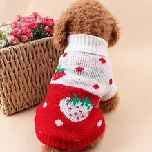 Шерстяной Теплый мягкий свитер для маленьких собак 4 цвета