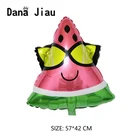 Фрукт арбуз ананас воздушный шар из оранжевой фольги, кактус, фламинго, шары для дня рождения, свадьба, праздник, праздник, украшение, игрушка