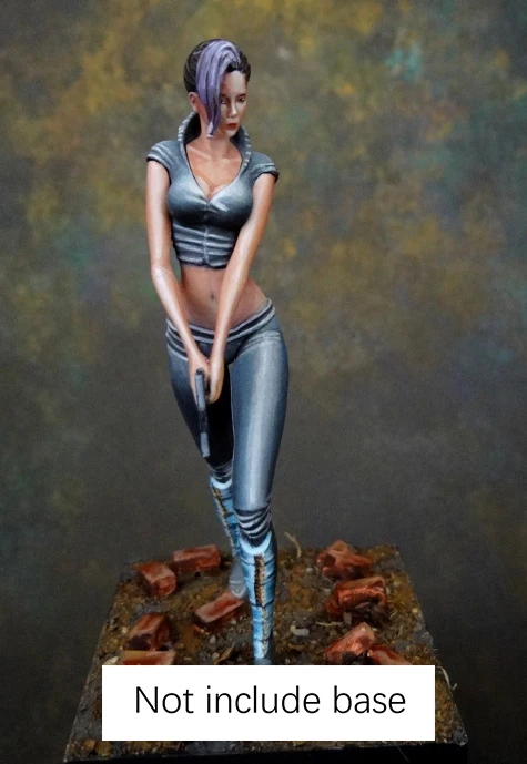 

1/20 80mm Justice girl summer 80mm not with base toy Resin Model Miniature Kit unassembly Unpainted