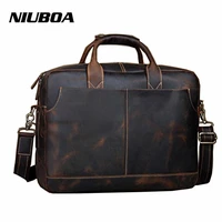 luxury genuine leather men laptop bag 16 euro top quality large handbags 100 real leather business laptop shoulder briefcase
