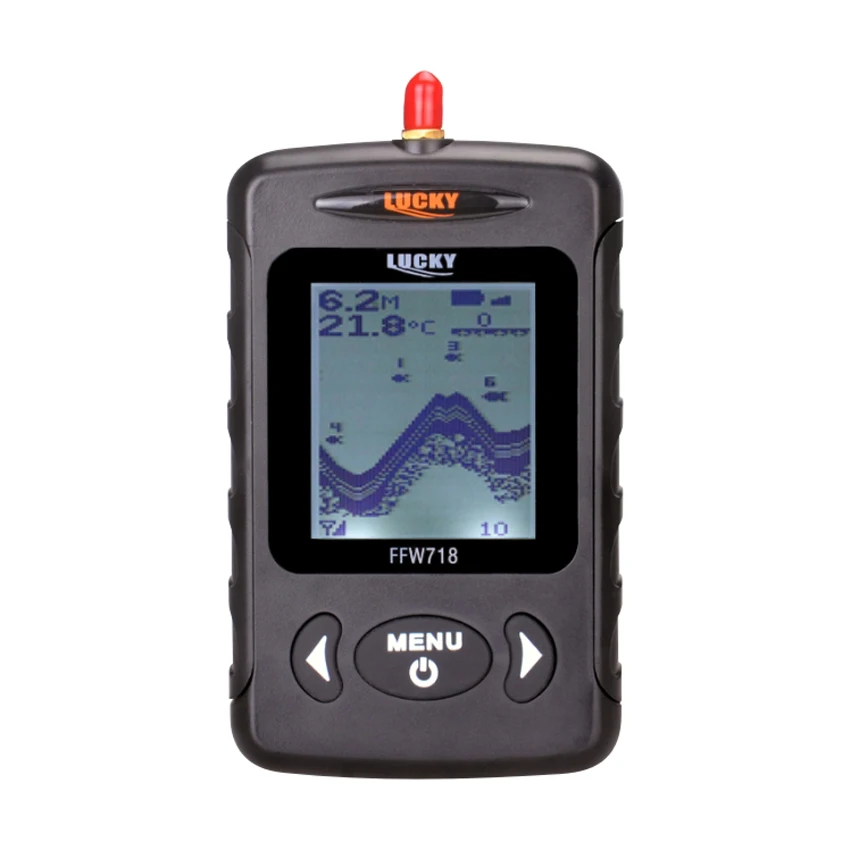 Беспроводной портативный эхолот рыболокатор FFW718 русский сонар датчик эхолота