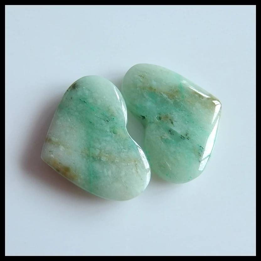 

New Design Natural Blue Opal Semi-precious stones, Jewelry accessories Earring Bead,30x22x5mm,11.1g