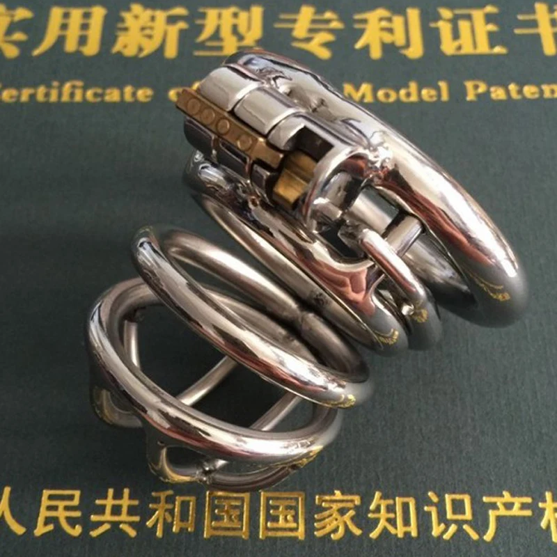 Metal Cockring Penis Cage With Anti-Off Ring Stainless Steel Male Chastity Device Adult Sex Toys Cock Rings For Men CB6000s | Красота и