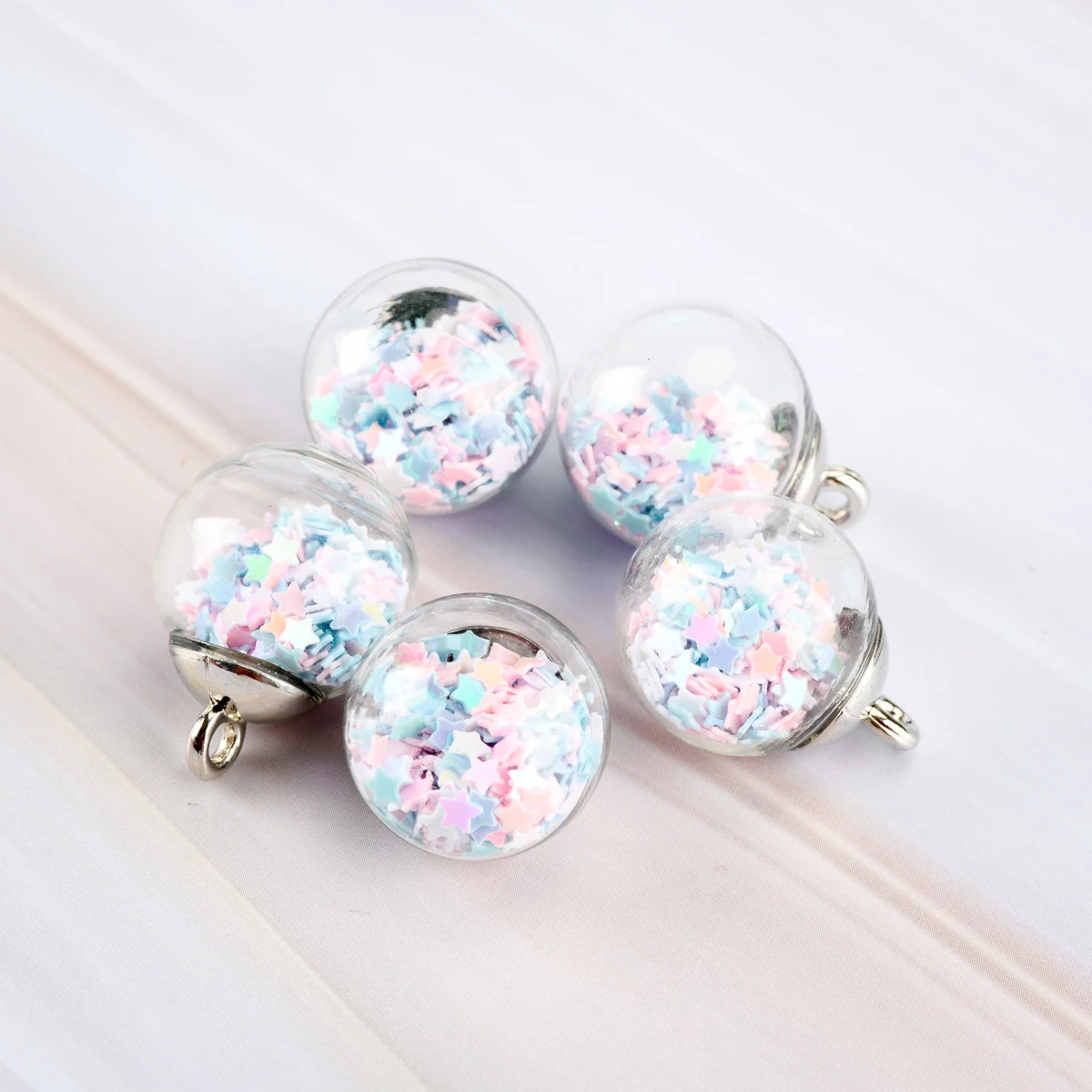16 #10 шт полые DIY стеклянные бусины es Стеклянные Подвески кулон цветок