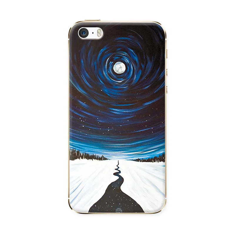 Foriphone5 5s SE P11 Мягкие Tpu силиконовая для iphone 5, 5s, SE пара телефон случаях пространство звезд для iphone 5 5s 4," Вернуться Чехлы для Coque iphone SE - Цвет: Foriphone5 5s SE P11
