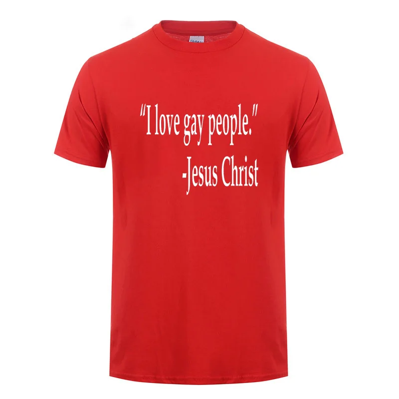 Футболка с надписью Jesus Christ I Love Gay People отличный подарок для гей прайда и лесбиянок