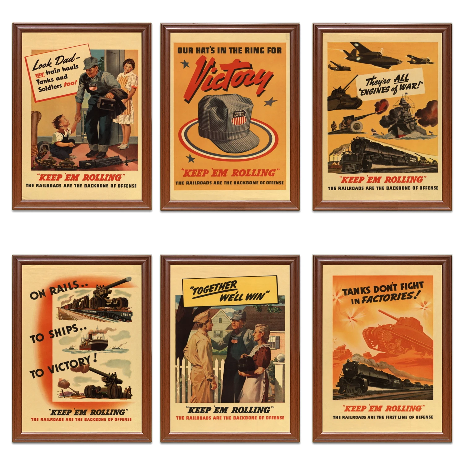 Винтажный Американский 2 в 1 рекламный плакат танки не сражайтесь на заводе