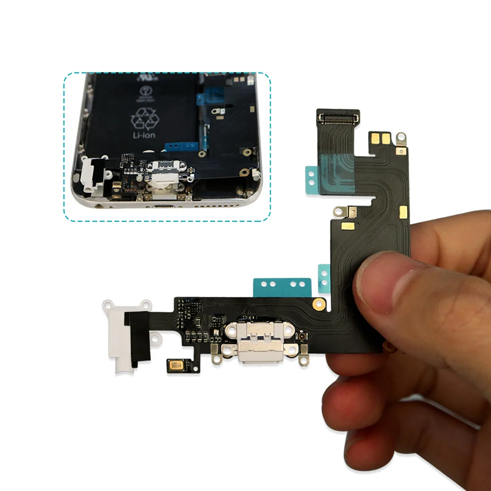 1 шт. Новый зарядный порт USB док разъем Замена для iPhone 6 Plus наушники аудио гибкий