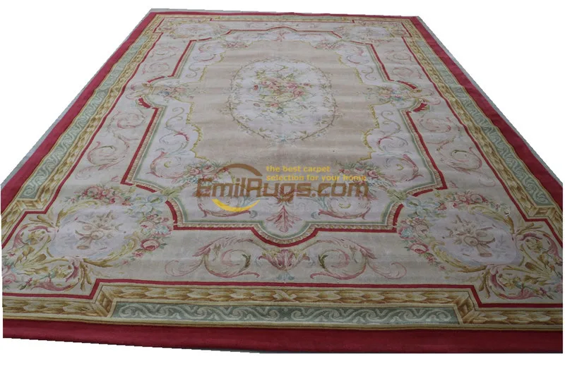 Beste Savonnerie Bloemen Trellis Ontwerp Dik En Pluche Handgeknoopt Tapijt Franse Savonnerie Tapijten Handgemaakte Vintage Modernisme