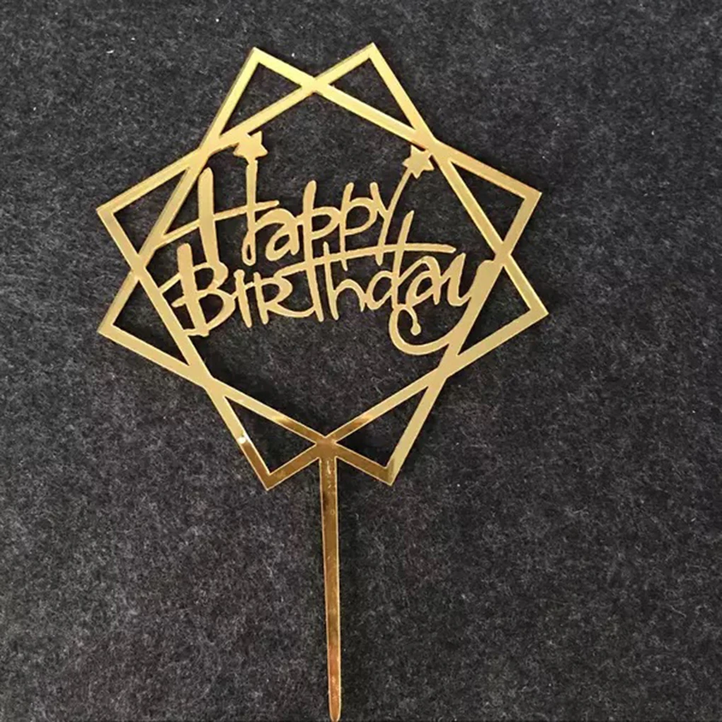 Акриловые палочки для торта с днем рождения украшения на Рождество Новый Год