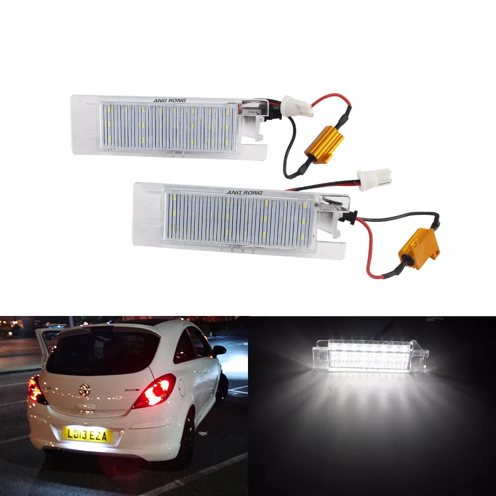 Светодиодный светильник номерного знака ANGRONG для Vauxhall Opel Adam Astra H J Cascada Corsa C D Модели Insignia, Meriva B Vectra C(CA216) Светодиодный светильник номерного знака ANGRONG для Vauxhall Opel Adam Astra H J Cascada Corsa C D Модели Insignia, Meriva B Vectra C(CA216)