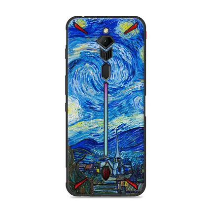 Чехол с рисунком для Nubia Red magic 3 тонкий мягкий чехол для Nubia Redmagic 3 Ударопрочный силиконовый чехол для задней панели красный magic3 - Цвет: A2