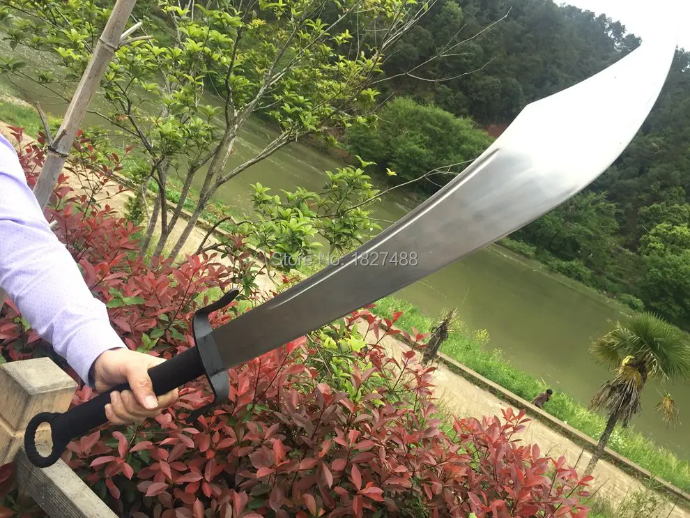 Острый нож ручной работы KungFu Broadsword DaDao с лезвием из высокоуглеродистой стали