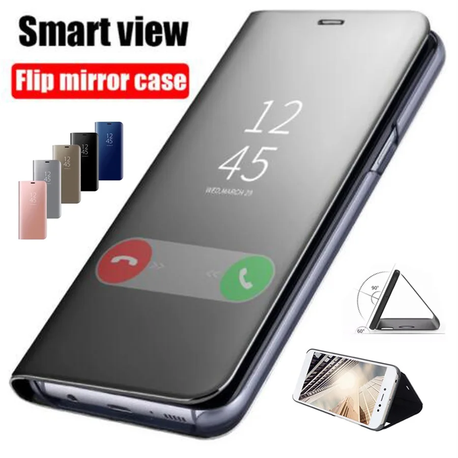 Smart mi rror чехол для Xiao Red 5 Plus Note 4 4X 5A 6 7 Pro флип Xiaomi A1 A2 8 Lite SE 5X 6X x 2 3 F1|Чехлы-книжки| |