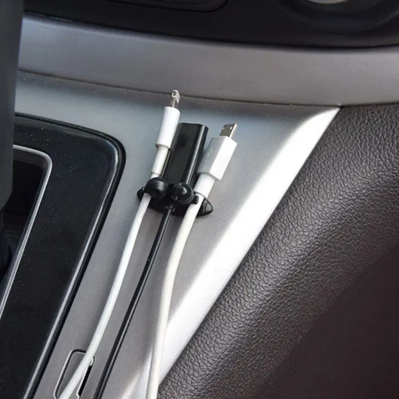 8 шт. автомобильный крепежный кабель для управления наклейкой клейкий Настольный