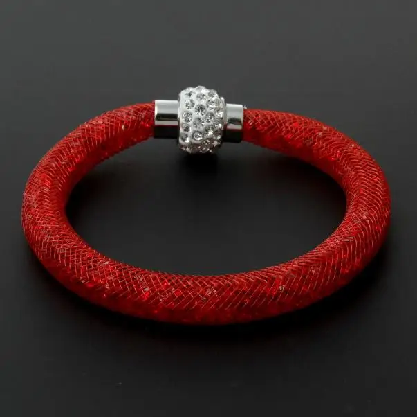 Женский браслет с кристаллами дешевые ювелирные изделия стразы магнитная