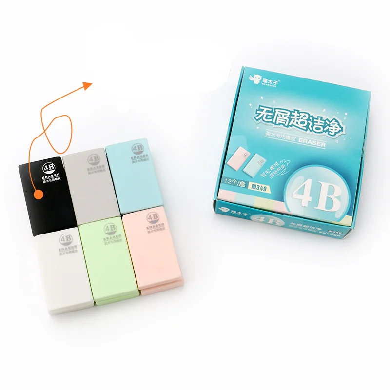 Coloffice 12 шт./кор. 4B креативный высококачественный художественный ластик для