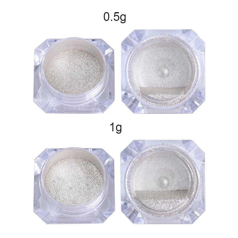 Блестки для ногтей цвета шампанского порошковые зеркальные ногти хромированные
