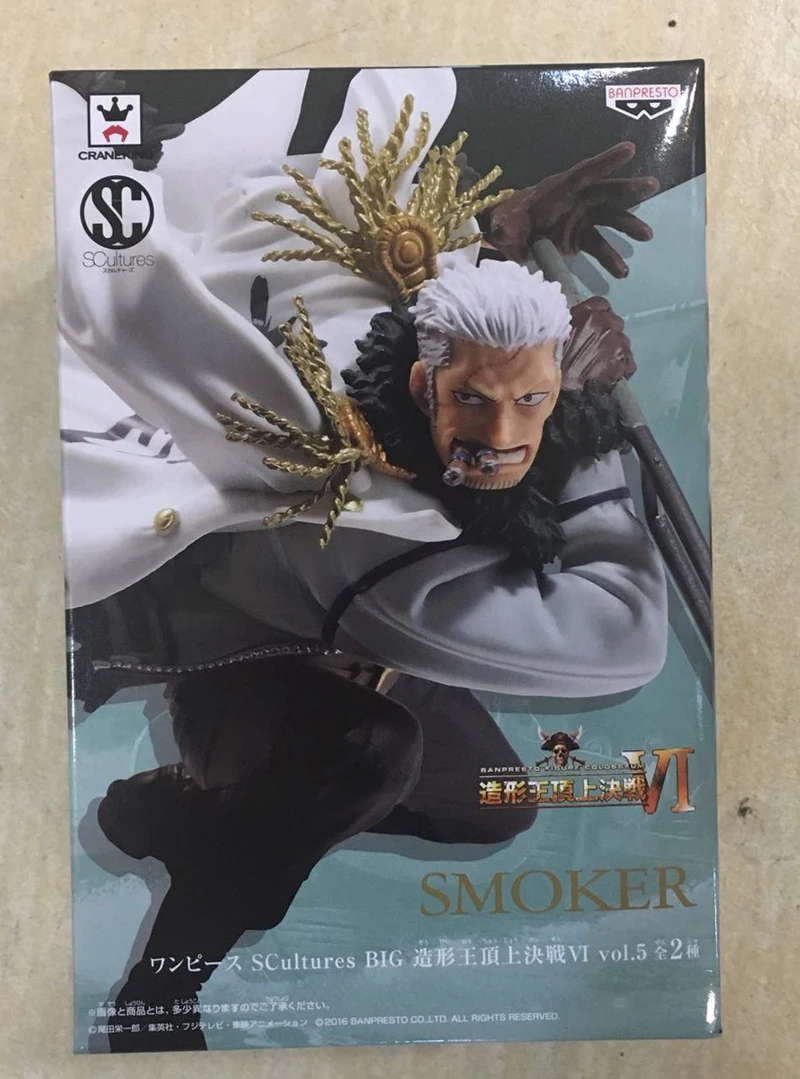 100% оригинальная Коллекционная Фигурка Banpresto sculture BIG Zoukeiou 6 Vol.5 курильщик из ONE PIECE |