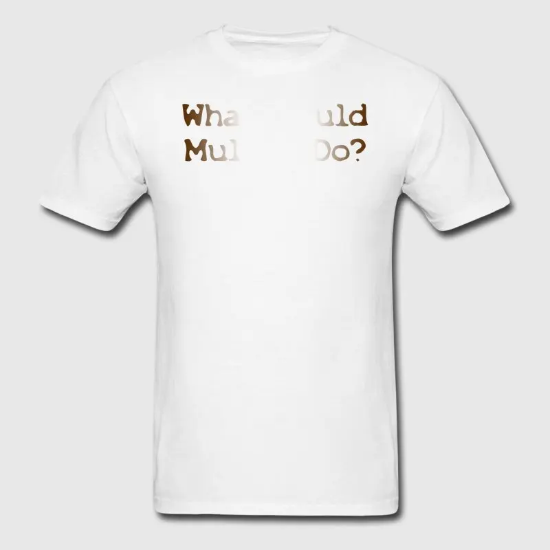 Новый стиль футболка для Для мужчин костюм что бы Малдер сделать? Футболка