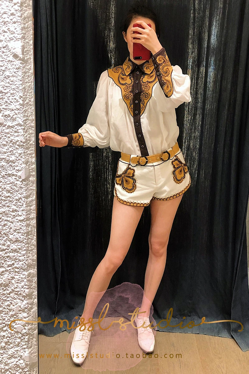 Tang Дизайнерские летние Подиумные каникулы комплекты из двух предметов для