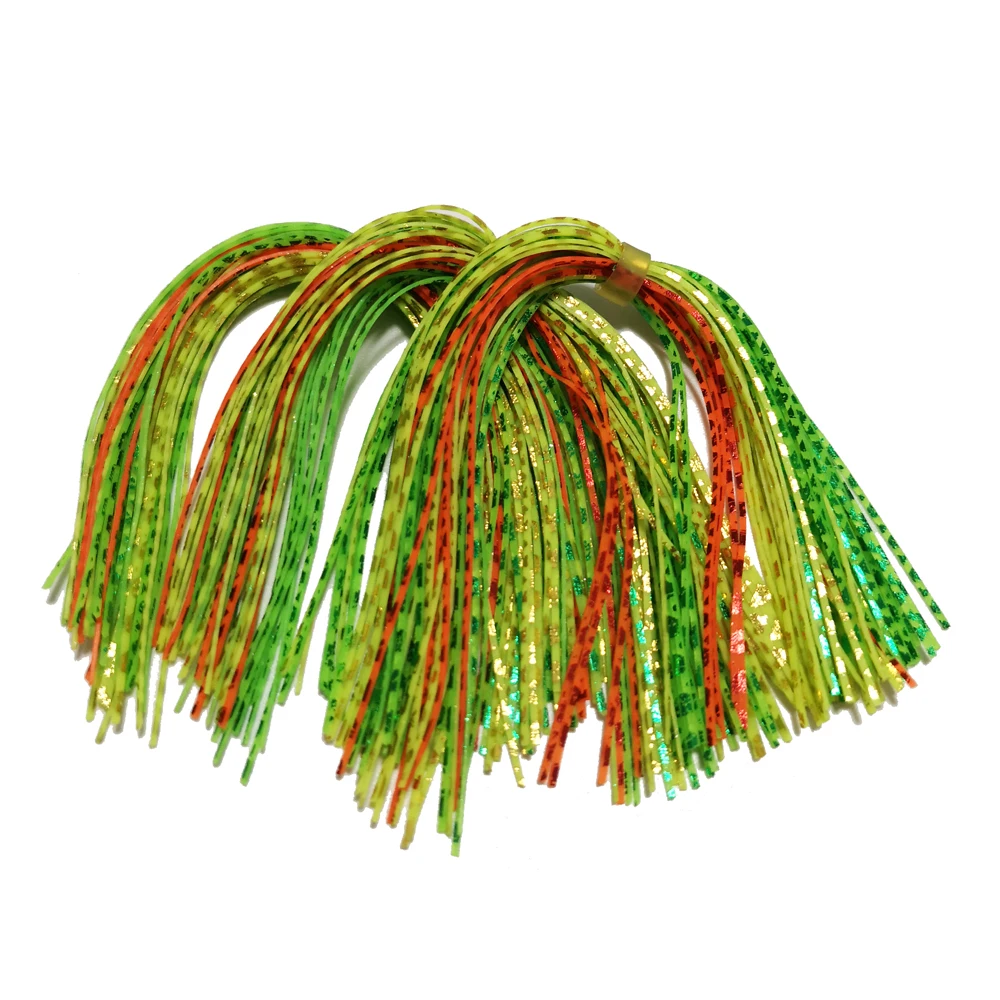 10 пучков 44/49 прядей SF032 Силиконовые юбки рыболовные аксессуары DIY Buzzbaits Spinner Buzz Bait
