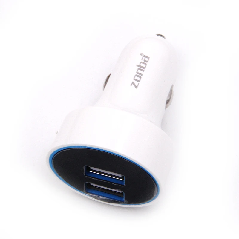 

5V 2.4A Fast Charging 2 Ports USB Car-Charger Adapater Cigarette Lighter DC 12-24V for iPhone Xiaomi Huawei